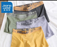 真维斯（JEANSWEST）男士内裤纯棉平角裤大码四角4条 实拍图