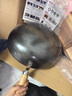 章丘铁锅正宗手工锻打铁锅无涂层物理不粘锅炒锅老式家用炒菜锅厨具轻音 2.0标准版古法原色 32cm 实拍图
