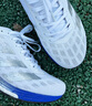 adidas ADIZERO BOSTON 9超轻马拉松boost专业竞训跑鞋男阿迪达斯 白色/银色/蓝色   42 实拍图