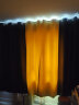 梦达莱窗帘免打孔伸缩杆一整套窗帘成品全遮光客厅卧室简易门帘防风保暖 深灰色+黄 适用宽2.6-3.1米【窗帘高2.2米】 实拍图