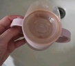 康巴豆 宝宝学饮杯儿童带盖敞口喝水杯婴儿饮水杯直饮鸭嘴啜饮杯嘬口杯 白色 实拍图