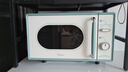 美的（Midea）小滋味微波炉家用小型 复古旋钮薄荷曼波风 一级能效平板变频轻音M1G1 实拍图