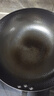 阎铁匠章丘炒锅铁锅炒菜锅圆底家用无涂层老式 氮化黑锅锤印款32cm  实拍图