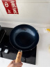 臻三环章丘铁锅炒锅手工锻打铁锅无涂层不易粘锅炒菜锅厨房好物一环轻音 古法烤蓝 28cm 实拍图