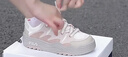 斐乐（FILA）斑斓鞋ROSETTA女鞋板鞋新款面包厚底鞋复古休闲鞋 奶白/浅粉-GP 39 实拍图