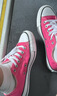 匡威（Converse）官方 All Star男女低帮帆布鞋西瓜红玫红色A06569C A06569C 36.5 实拍图