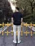 袋鼠新款九分裤男士修身直筒夏季薄款裤子男生宽松潮流百搭休闲裤 米白色九分裤 HC6989 31 实拍图