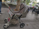 奔昂 婴儿推车可坐可躺轻便避震宝宝折叠婴儿车双向BB童车手推车 升级极光灰一键单手收+可坐躺+双向推行+四轮高配 实拍图