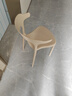 擎爵餐椅塑料椅子靠背家用凳子加厚餐厅吃饭休闲网红现代简约餐桌椅 奶咖色【加固加厚升级款】牛角椅 实拍图
