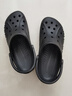 crocs卡骆驰洞洞鞋贝雅男鞋女鞋轻便耐磨一脚蹬拖鞋休闲鞋|10126 黑色-001 43 (270mm) 实拍图