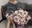 花开友超大紫罗兰绣球花束玫瑰花生日毕业鲜花速递同城配送店 【主图款】玫瑰绣球混搭款-1米高 实拍图