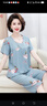 古今（GUJIN）春新品家居服睡裤中老年妈妈睡衣女棉绸宽松大码可外穿套装3XL 实拍图