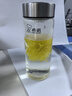 希诺玻璃杯单层加厚大容量家用办公泡茶杯子男车载水杯XN-6016L 400mL 实拍图