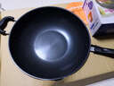 苏泊尔炫彩不粘易洁大炒锅大号炒菜锅具少油烟炒勺不生锈玻璃盖大马勺 轻烟不粘 32cm 实拍图