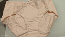 欧迪芬（Ordifen）秋冬年健康棉质内裤女舒适柔软透气吸汗小裤蝴蝶结2条装送女友 蜜粉橘+蜜粉色 XL (170/100) 实拍图