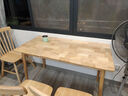全品屋全实木餐桌家用餐桌椅组合小户型现代饭桌橡胶木餐厅长方桌餐桌 【全实木】长条桌 120*60单桌+4把温莎椅 实拍图