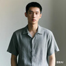 HLA海澜之家短袖衬衫男夏季轻商务经典系列纯棉时尚衬衫男 实拍图