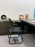 电脑椅人体工学椅家用舒适久坐弓形办公椅学习椅电竞椅座椅 黑框黑网【海绵座垫】基础款 实拍图
