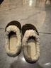 朴西PUXI棉拖鞋女士秋冬季时尚厚底羊羔绒拖鞋高级感男士棉拖品质 摩卡棕 44-45 卡码拍大一码 实拍图