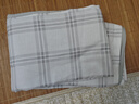 MUJI柔软洗棉被套套装 床单式/双人床用 灰色小格纹 学生宿舍儿童 实拍图