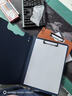 天色A4文件夹板双夹折页板夹 会议夹秘书夹资料夹试卷夹签字签约呈阅夹 办公用品 TS-10002孔雀蓝 实拍图
