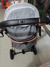 HEGERBABY高端婴儿车0-3岁用折叠可坐可躺带减震新生儿宝宝高景观婴儿车 浅灰【新升级顶配款】 实拍图