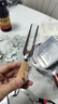 奶酪刀可立式芝士抹刀相思木柄黄油蛋糕涂抹刀面包吐司牛油刀套装 叉子-相思木款 实拍图