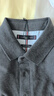 TOMMY HILFIGER25春夏新款男透气珠地网眼通勤修身短袖T恤/镶边翻领POLO衫 【修身款】石墨深灰P7I L （推荐：140-155斤） 实拍图