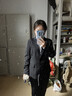 戈赛亚Gesaiya品牌小西装女2025年春秋冬季长袖职业装套装正式商务正装 黑色外套+裤子+白衬衫 2XL （120-130斤） 实拍图