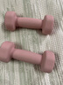 朗威哑铃男士练手臂儿童健身家用款铸铁亚铃锻炼小哑铃室内健身 樱花粉1kg*2只 实拍图