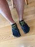 Vibram公路跑步五指鞋男 户外晨跑健身运动鞋透气耐磨跑步鞋 V-RUN 黑/黄色 44 实拍图