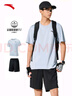 安踏速干套装丨运动短袖t恤短裤两件套男夏季吸湿透气跑步健身训练服 实拍图