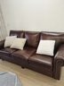 方寸毫厘美式真皮沙发头层牛皮复古乡村客厅家具大小户型组合巴顿沙发 头层牛皮真皮巴顿沙发三人位(舒适海绵款 软硬适中)热销 实拍图