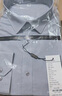 杉杉【DP免烫】长袖衬衫男士蓝色秋季商务休闲纯棉衬衣 灰色小格 42  实拍图