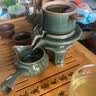 祥业功夫茶具整套装家用自动石磨懒人泡茶器全套陶瓷茶壶茶杯茶盘送礼 哥窑棕把余福自动三件套 实拍图