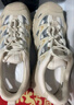 骆驼（CAMEL）丑萌登山鞋女时尚撞色户外休闲鞋 L24M076602 米/银/黄 35 实拍图