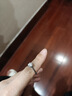 BOEAY一克拉莫桑钻石纯银求婚戒指女款情侣对钻戒钟久久520送老婆礼物 【七仓发货急速达】女款 实拍图