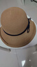 浩冠 帽子女夏天紫外线韩版遮阳帽时尚户外草帽太阳帽防晒大沿渔夫帽 本草色 均码 实拍图