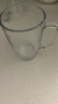 Glasslock进口钢化玻璃家用早餐杯果汁杯牛奶饮水杯咖啡杯 带把手 350ml 实拍图