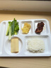 今万福 商用特厚密胺餐盘六格仿瓷 分格饭盘快餐盒打菜盘 白色 实拍图