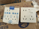 正泰（CHNT）开关插座墙壁面板家用86型面板一开单控八孔开关 白色NEG6-C43960 实拍图