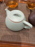 祥业song杯子汝窑泡茶壶陶瓷大号功夫茶具西施壶汝瓷单壶提梁壶泡茶器 大石瓢壶 260ml 实拍图