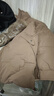 啄木鸟（TUCANO）中年妈妈冬装外套中长款棉衣中老年女装羽绒棉服加厚大码棉袄外套 卡其色  加厚 2XL (可穿105-120斤) 实拍图