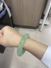 芳晓 缅甸冰种贵妃玉手镯圆条飘绿飘花冰种老坑正圈翡翠处理手镯女款 57-58mm 实拍图