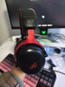 iKF V11 Pro7.1四模无线游戏耳机头戴式7.1环绕音效蓝牙有线电竞专用三角洲FPS无畏契约辨位 黑红色 实拍图