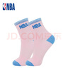 NBA袜子女士中筒休闲运动袜四季弹性袜口吸汗透气亲肤精梳棉袜5双 实拍图