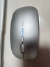 英菲克（INPHIC）M1无线鼠标可充电办公蓝牙三模电量显示静音便携适用于惠普华硕苹果IPAD笔记本电脑无限轻音 【蓝牙三模电量显示版-无线轻音】Ty-C充电太空银 实拍图