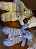 巴拉巴拉童装婴儿连体衣轻薄羽绒服宝宝衣服2025冬装抱衣爬服男童女童萌趣 蓝色小熊-白鸭绒 73 cm-充绒量37g 实拍图