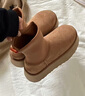 UGG秋季女士时尚舒适圆头保暖厚底休闲经典迷你短靴雪地靴1168170 CHE | 栗色 43 实拍图