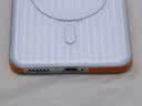 猩球卫士高级感防指纹适用华为mate70Pro/Pro+通用磁吸瓦楞手机壳保护套超薄行李箱条纹磨砂个性透明外壳橙 实拍图